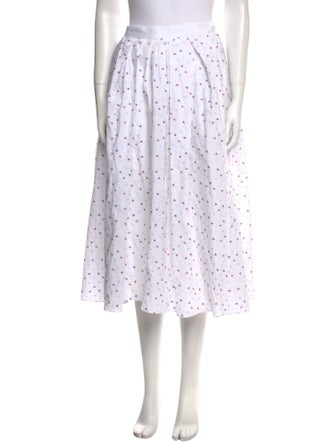 Adam Lippes Printed Knee-Length Skirt