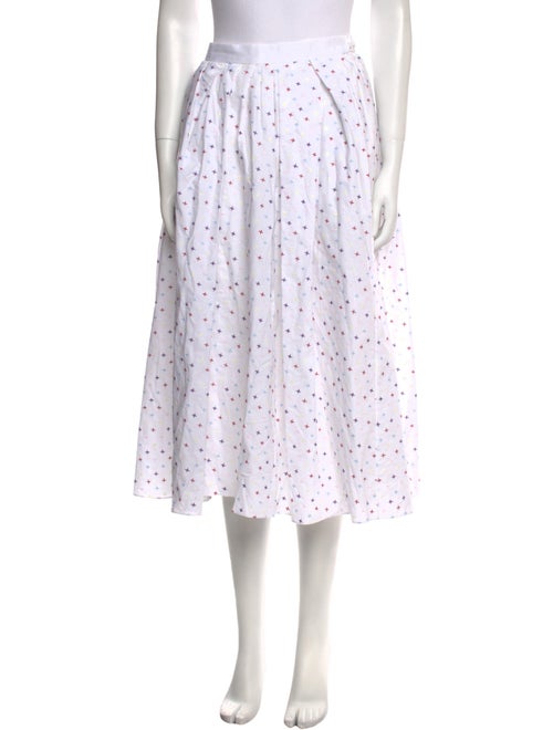 Adam Lippes Printed Knee-Length Skirt