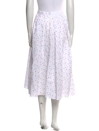 Adam Lippes Printed Knee-Length Skirt