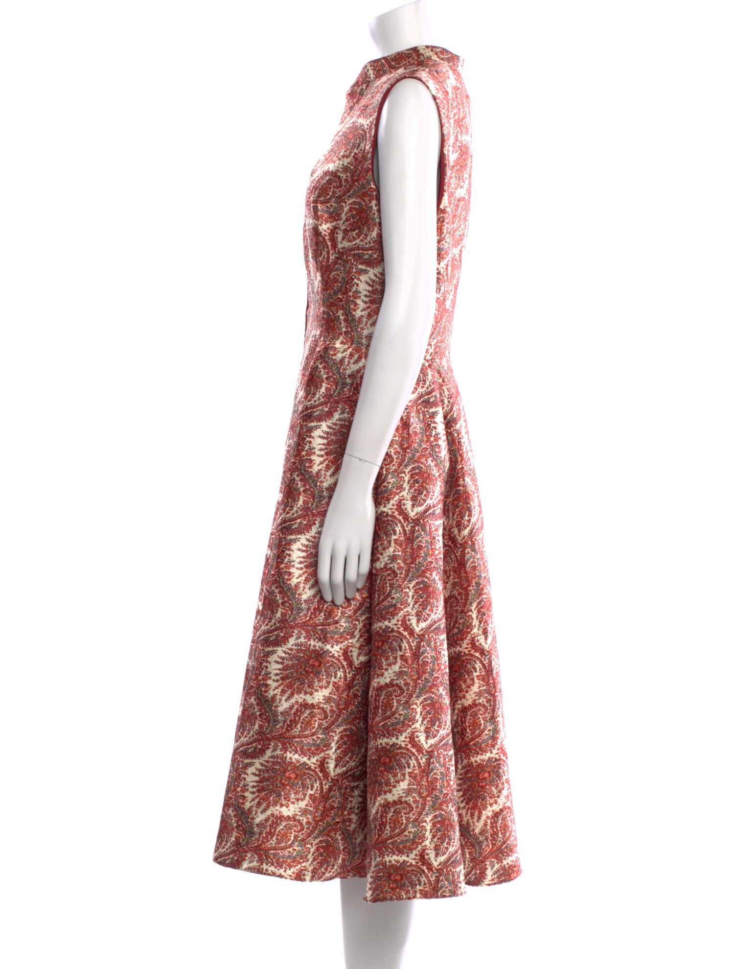 Adam Lippes Printed Midi Length Dress