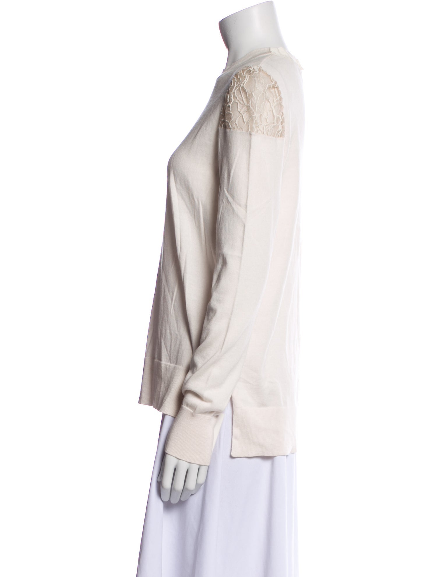 Adam Lippes Crew Neck Long Sleeve Top