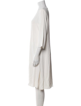 Adam Lippes Scoop Neck Midi Length Dress