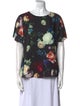 Adam Lippes Floral Print Scoop Neck Blouse