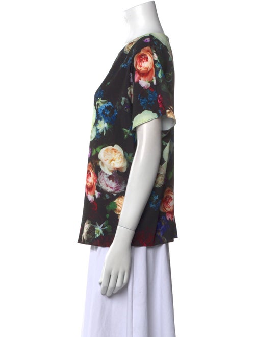 Adam Lippes Floral Print Scoop Neck Blouse