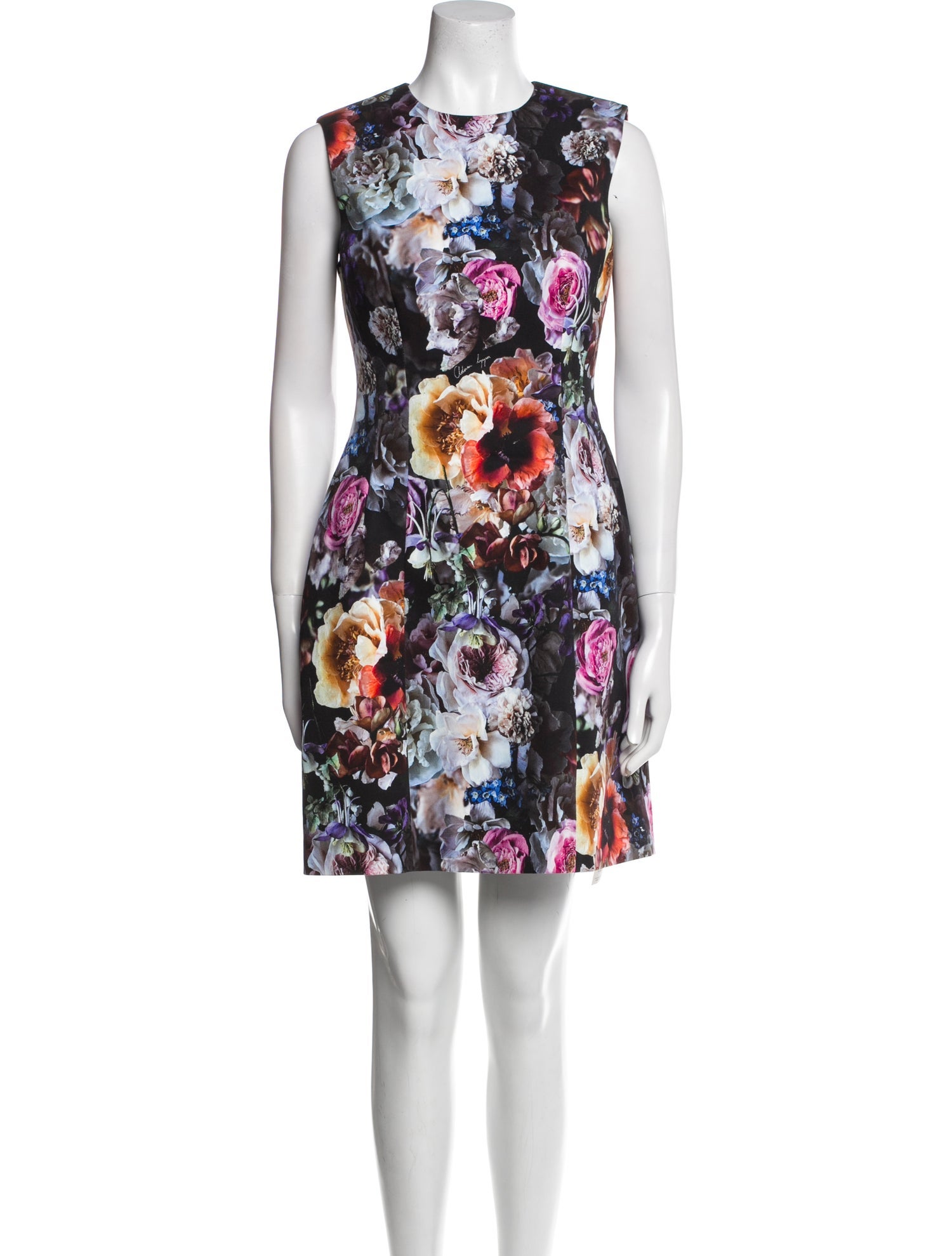 Adam Lippes Floral Print Mini Dress