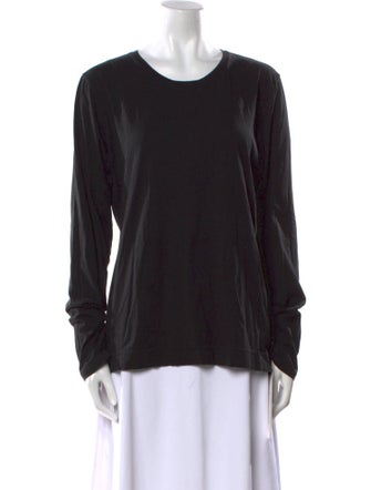 Adam Lippes Scoop Neck Long Sleeve T-Shirt