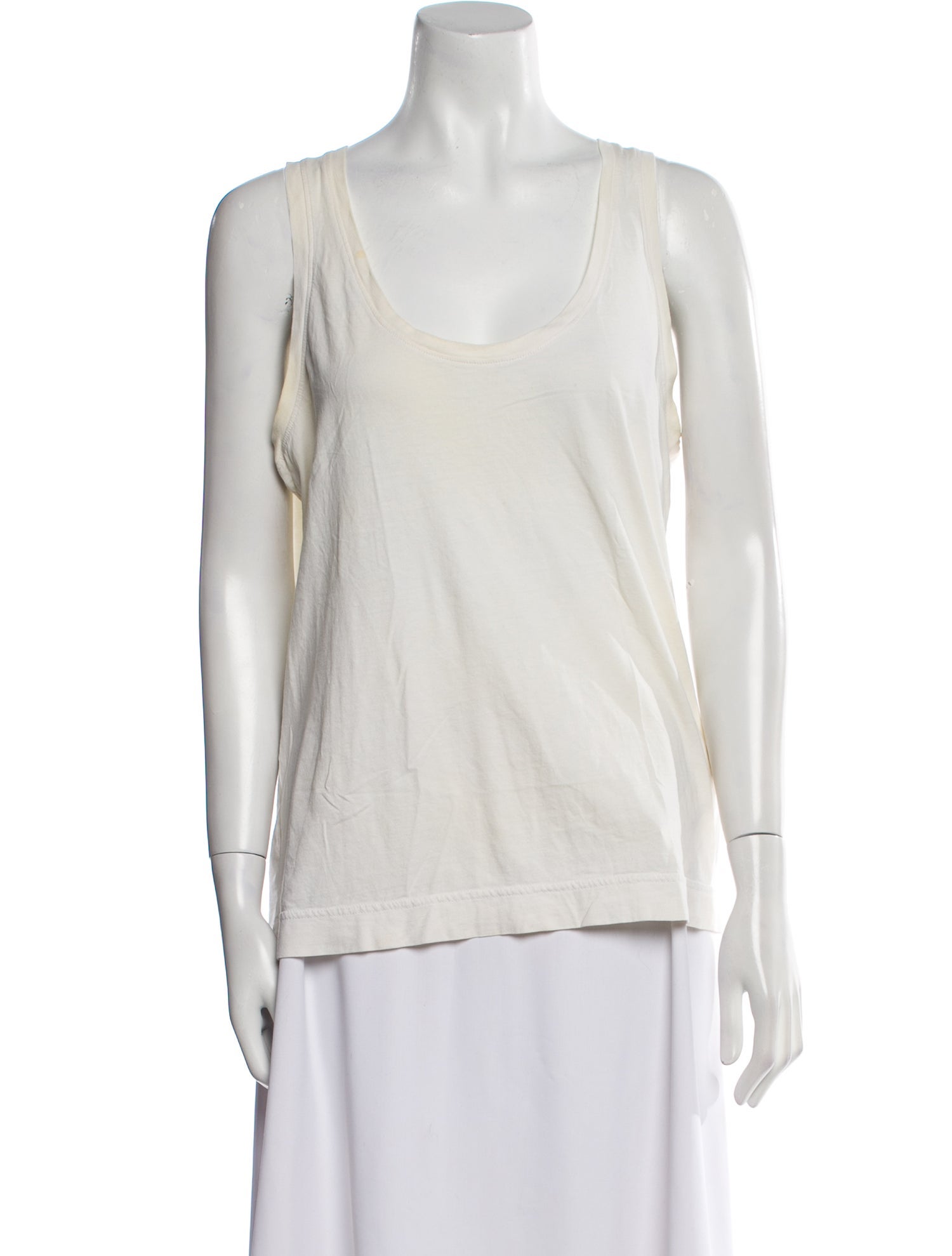 Adam Lippes Supima Cotton Scoop Neck Top