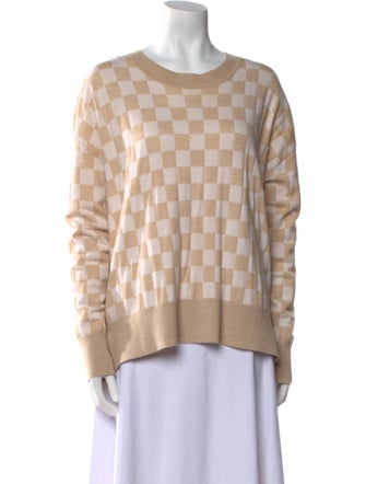 Adam Lippes Merino Wool Printed Sweater