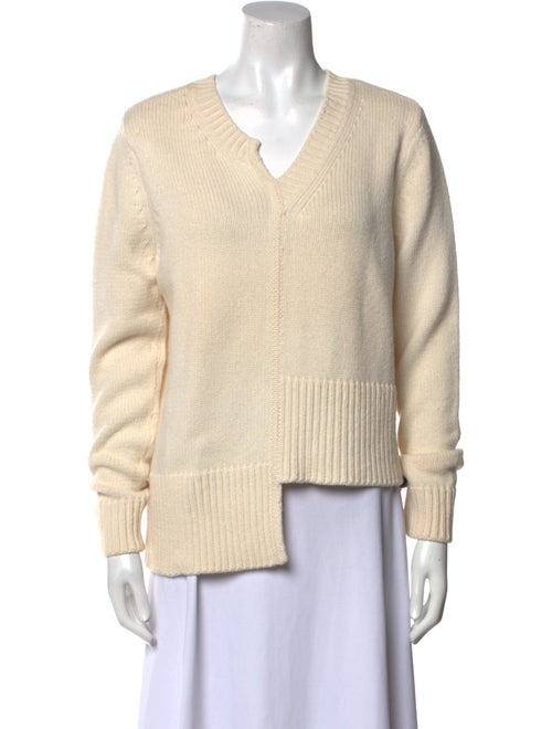 Adam Lippes Merino Wool V-Neck Sweater