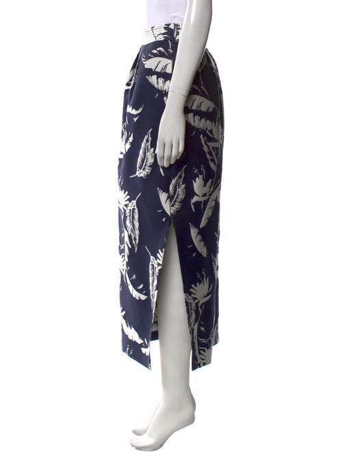 Adam Lippes Floral Print Midi Length Skirt