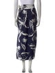 Adam Lippes Floral Print Midi Length Skirt