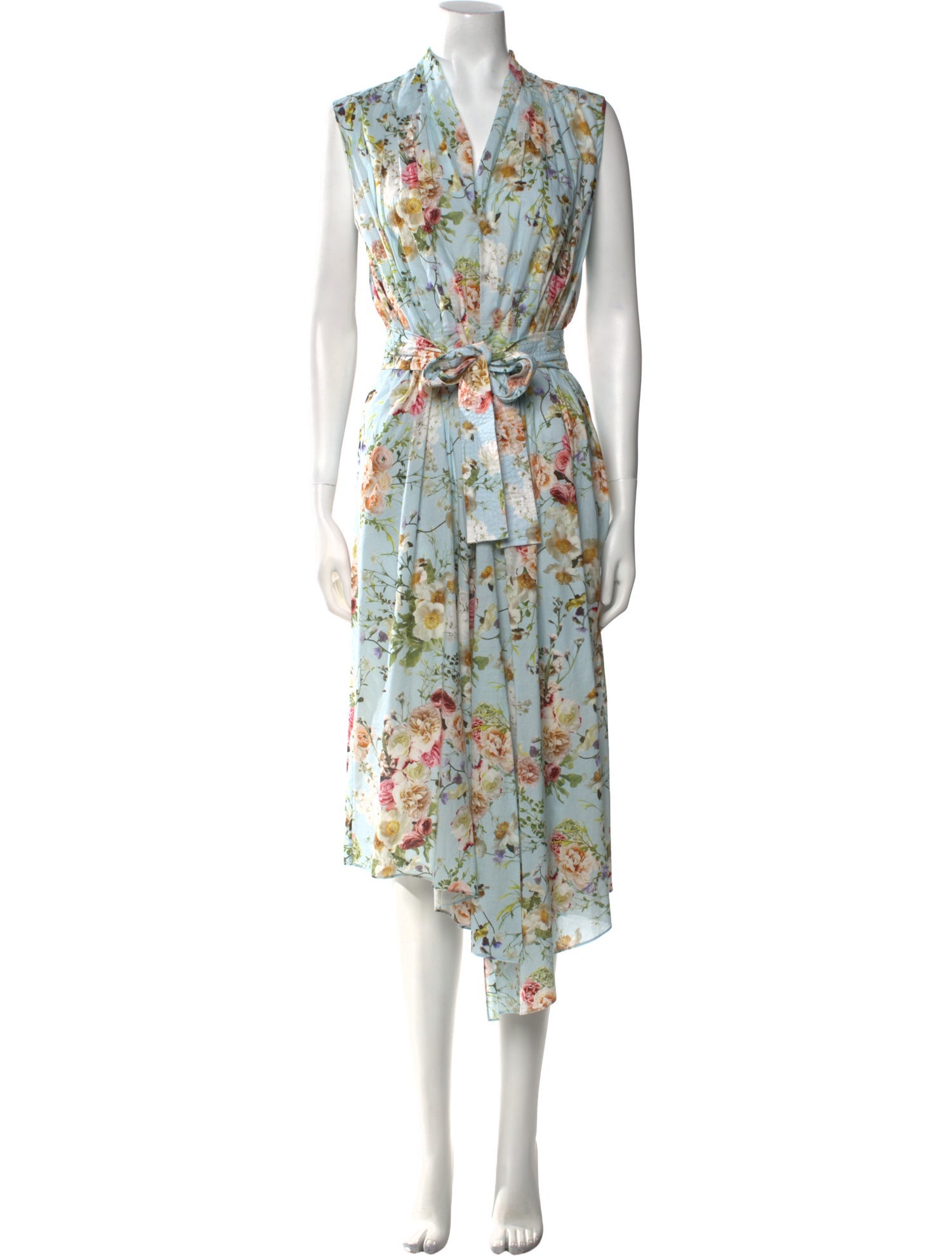 Adam Lippes Floral Print Long Dress