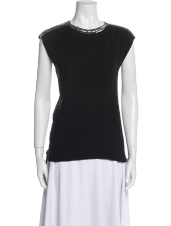 Adam Lippes Crew Neck Short Sleeve Top