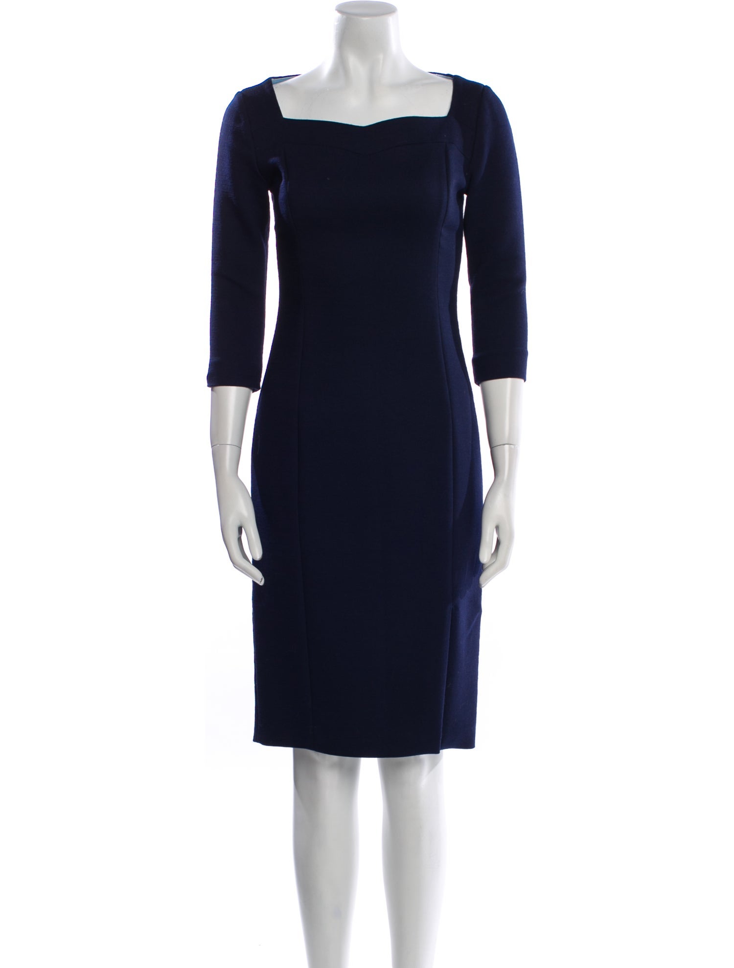 Adam Lippes Square Neckline Knee-Length Dress