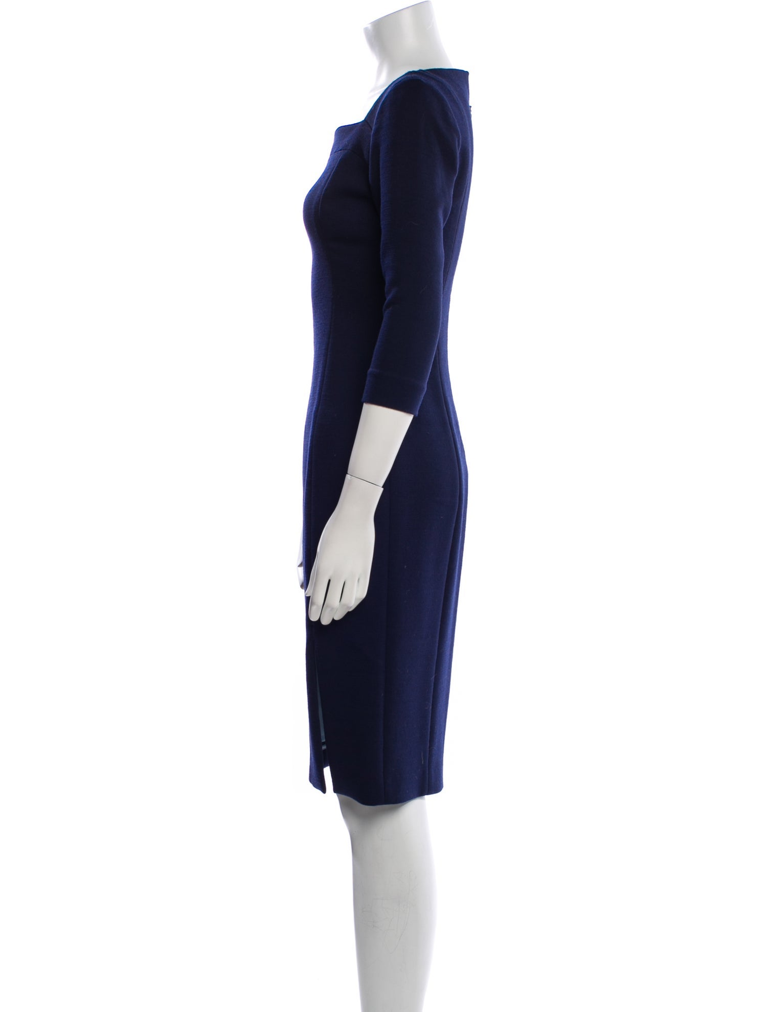 Adam Lippes Square Neckline Knee-Length Dress