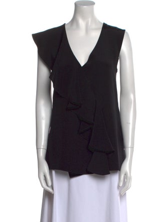 Adam Lippes Silk V-Neck Top
