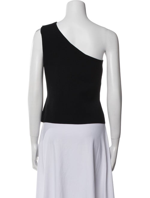Adam Lippes One-Shoulder Sleeveless Crop Top