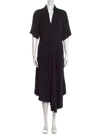 Adam Lippes V-Neck Midi Length Dress