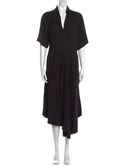 Adam Lippes V-Neck Midi Length Dress