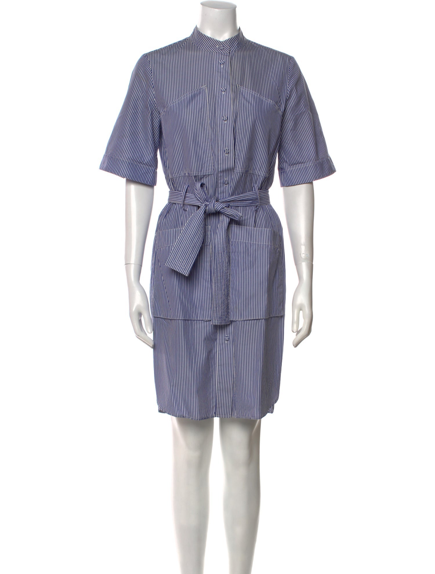 Adam Lippes Striped Knee-Length Dress