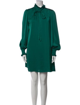 Adam Lippes Mock Neck Mini Dress