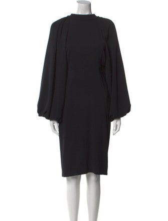 Adam Lippes Mock Neck Midi Length Dress