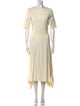Adam Lippes Bateau Neckline Long Dress