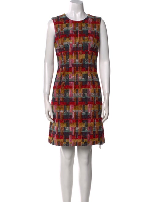 Adam Lippes Plaid Print Mini Dress