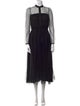 Adam Lippes Mock Neck Midi Length Dress