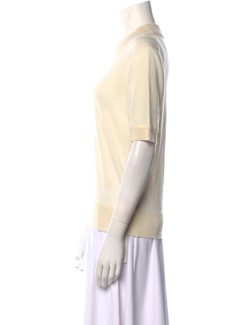 Adam Lippes Cashmere Mock Neck T-Shirt
