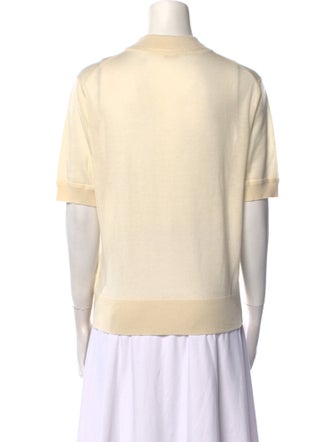 Adam Lippes Cashmere Mock Neck T-Shirt