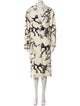 Adam Lippes Wool Printed Trench Coat