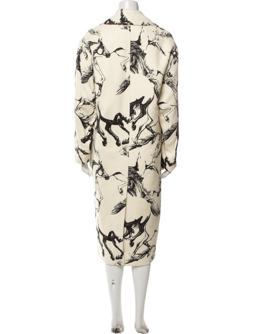 Adam Lippes Wool Printed Trench Coat
