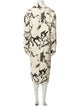 Adam Lippes Wool Printed Trench Coat