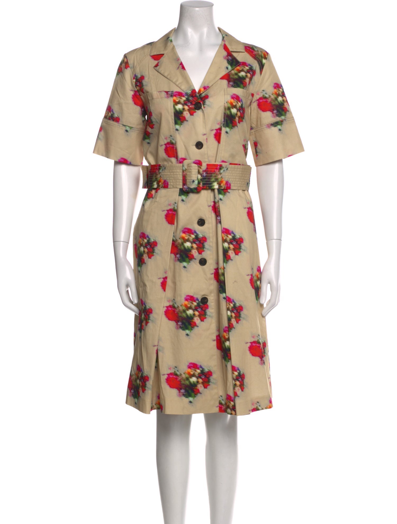 Adam Lippes Floral Print Midi Length Dress w/ Tags