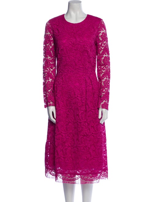 Adam Lippes Lace Pattern Midi Length Dress