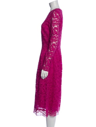 Adam Lippes Lace Pattern Midi Length Dress