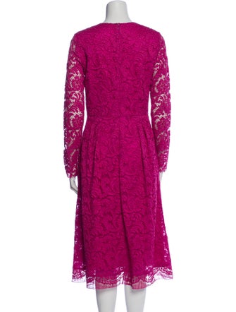 Adam Lippes Lace Pattern Midi Length Dress