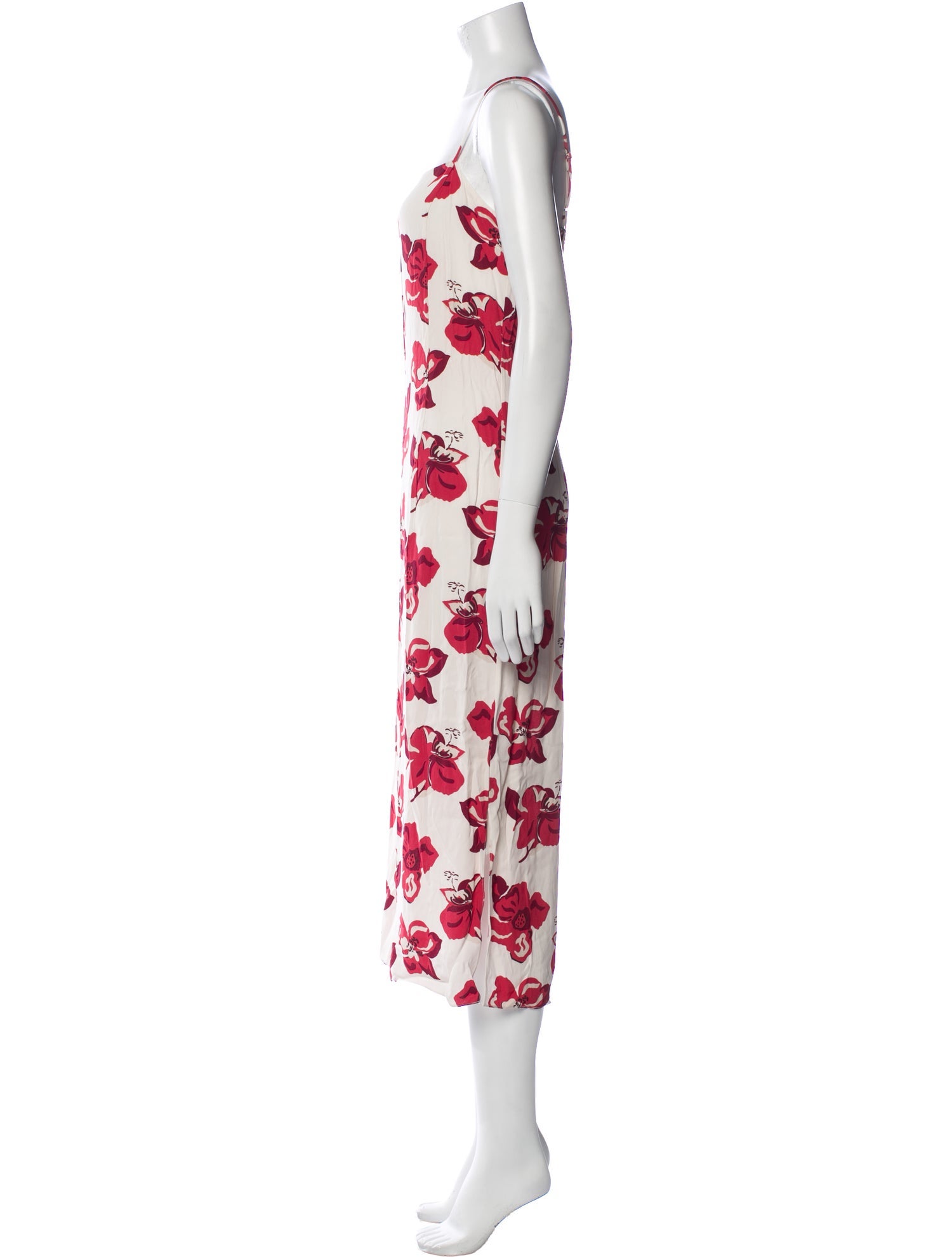 Adam Lippes Floral Print Long Dress