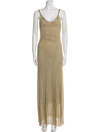 Adam Lippes V-Neck Long Dress