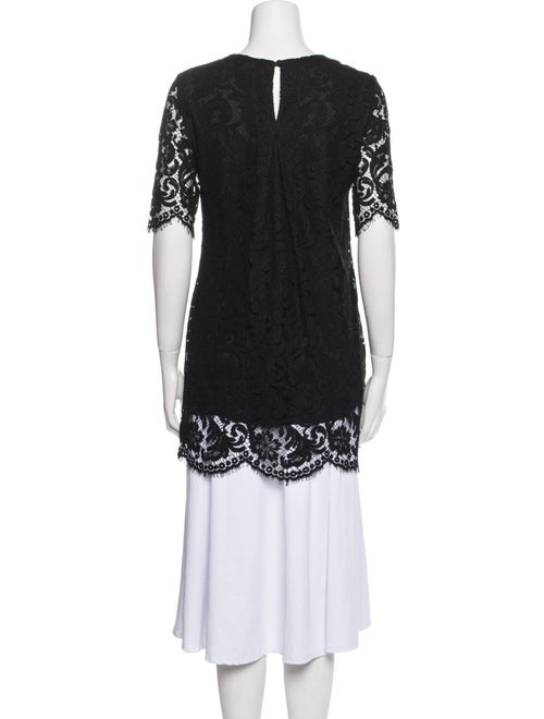 Adam Lippes Lace Pattern Crew Neck Tunic
