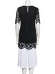 Adam Lippes Lace Pattern Crew Neck Tunic