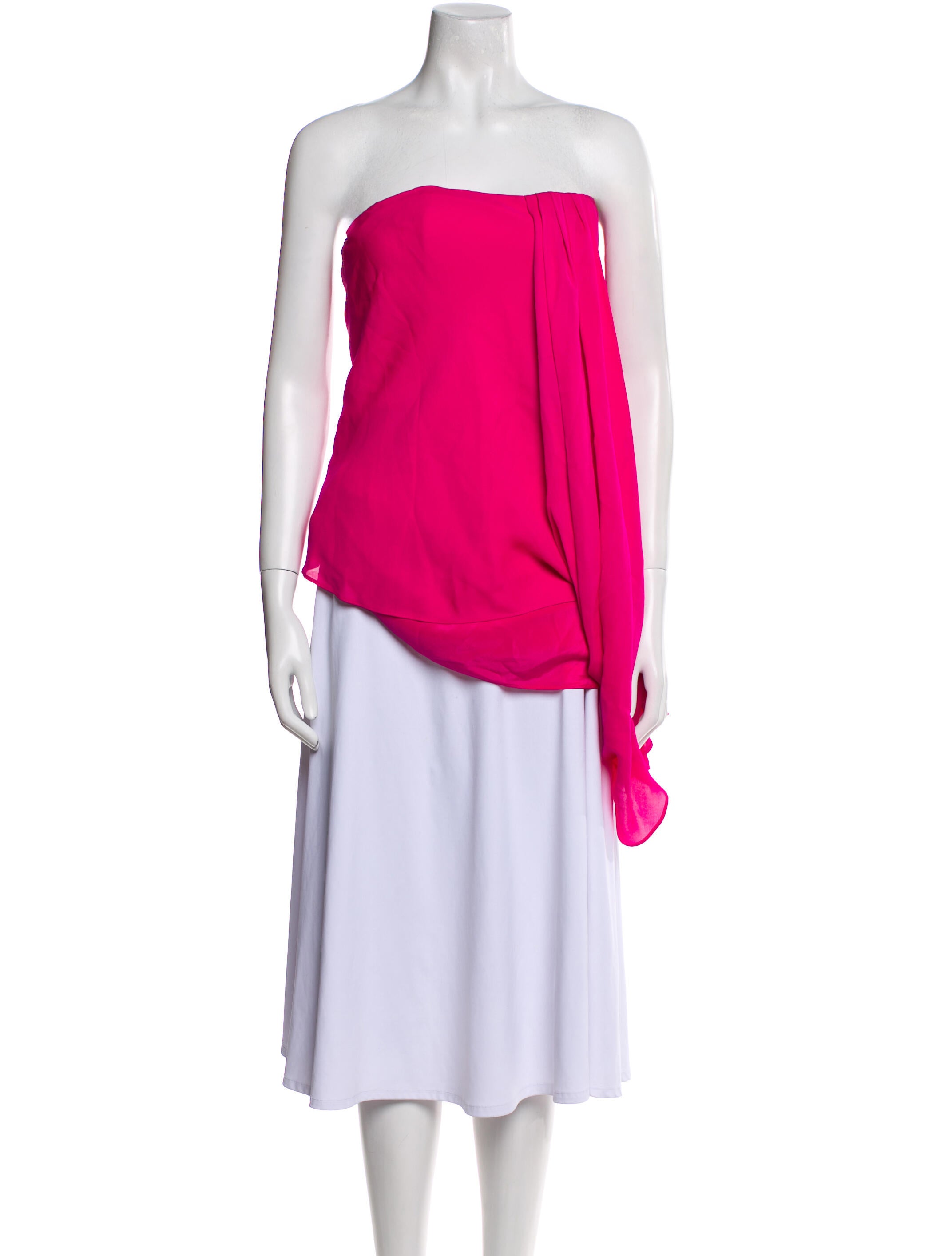 Adam Lippes Silk Strapless Top