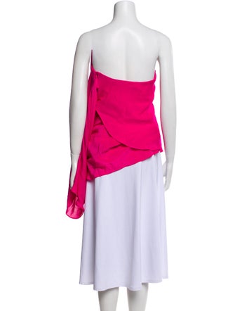 Adam Lippes Silk Strapless Top