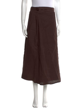 Adam Lippes Linen Midi Length Skirt