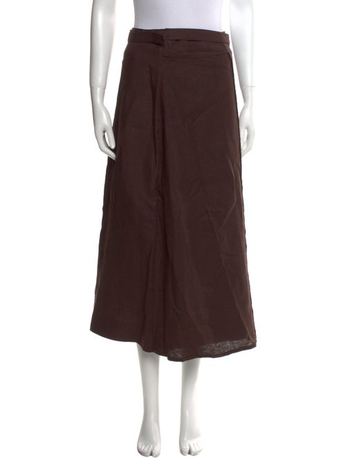 Adam Lippes Linen Midi Length Skirt