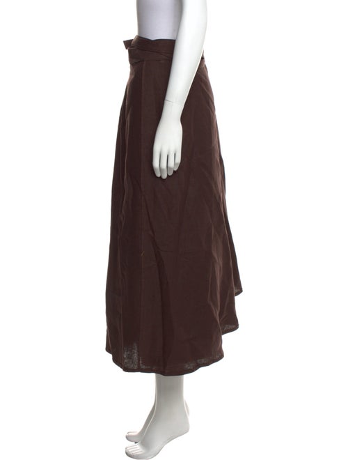 Adam Lippes Linen Midi Length Skirt