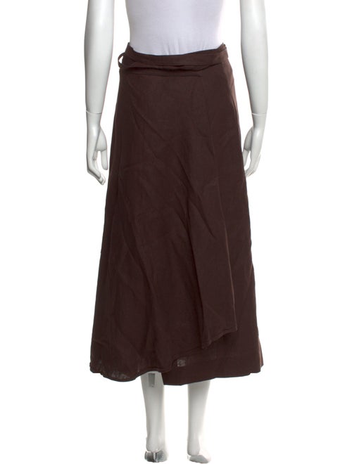 Adam Lippes Linen Midi Length Skirt