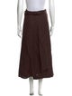 Adam Lippes Linen Midi Length Skirt