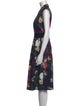 Adam Lippes Floral Print Knee-Length Dress